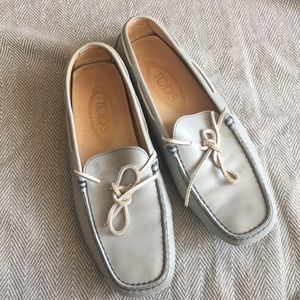 TOD’S Light Blue Driving Moccasins